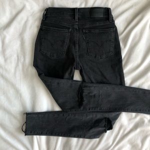 Levi’s 710 Skinny Black Distressed Jean